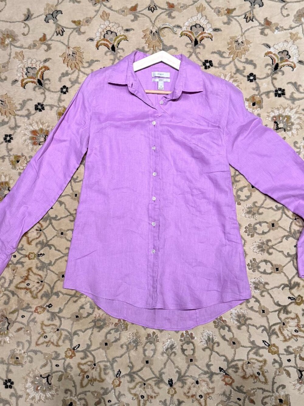 J.CREW PERFECT SHIRT – PURPLE – SIZE 00